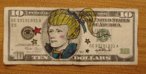 Dollar Bill Art by Scott Campbell